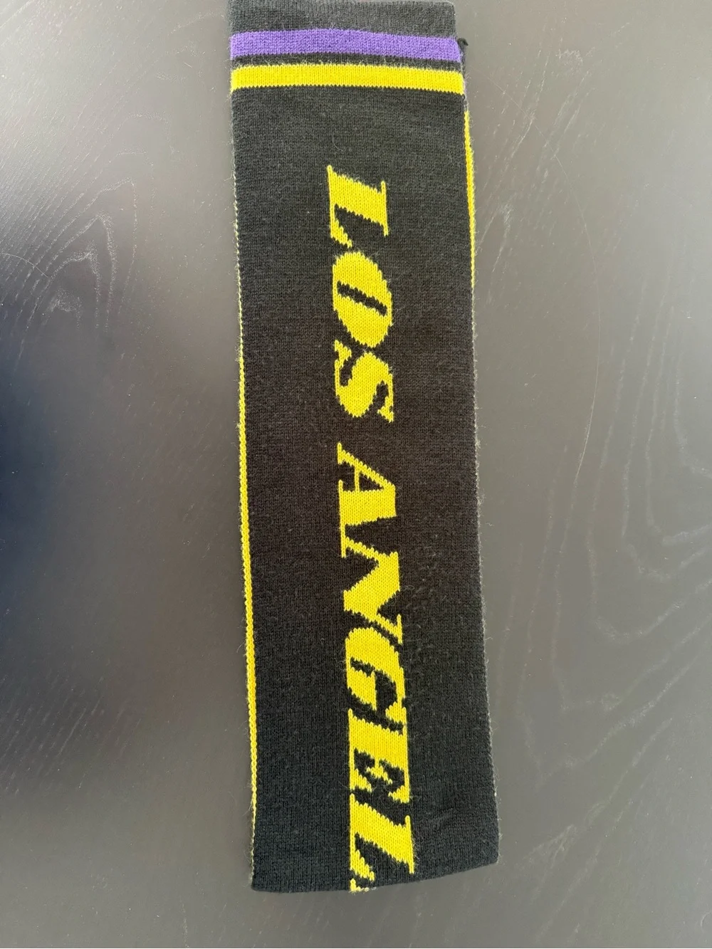 Los Angeles Lakers Scarf NBA Licensed Purple Yellow Black